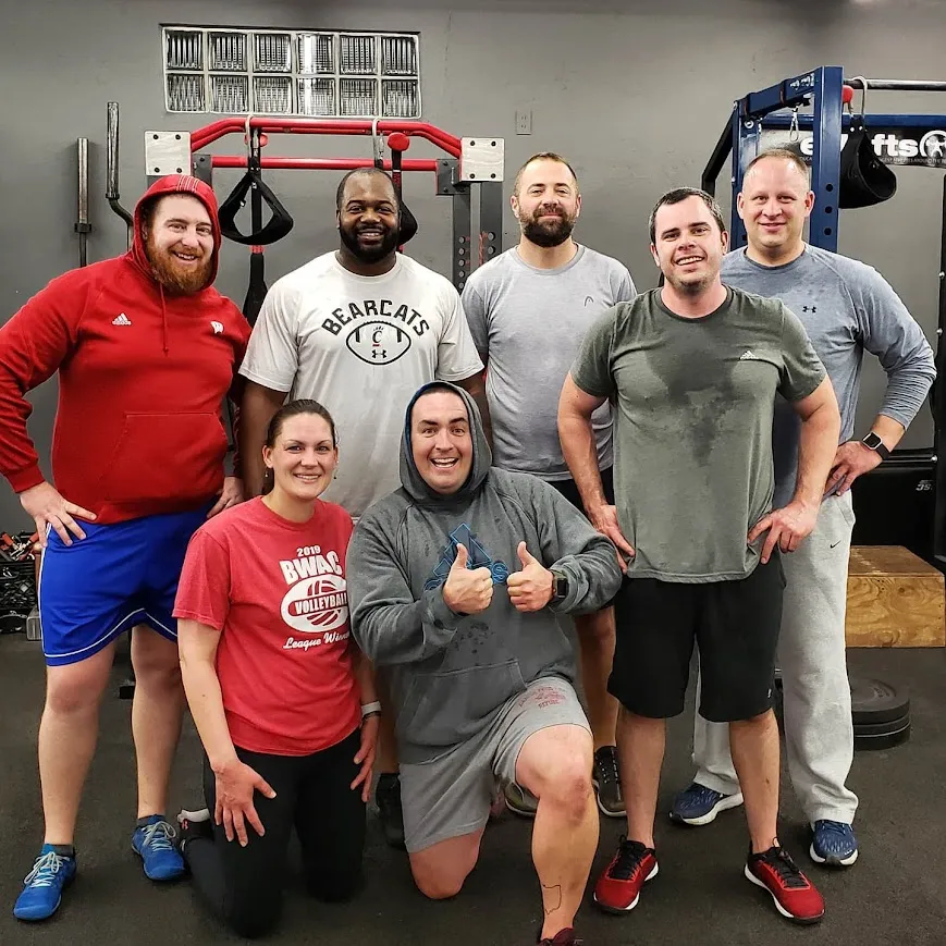 Group of Solid Training members after a workout